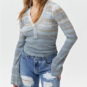 Urban Outfitters - BDG Meryl Snap Henley Top